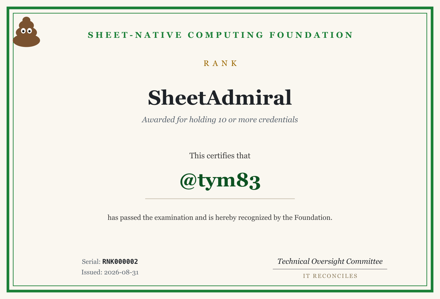 SheetAdmiral