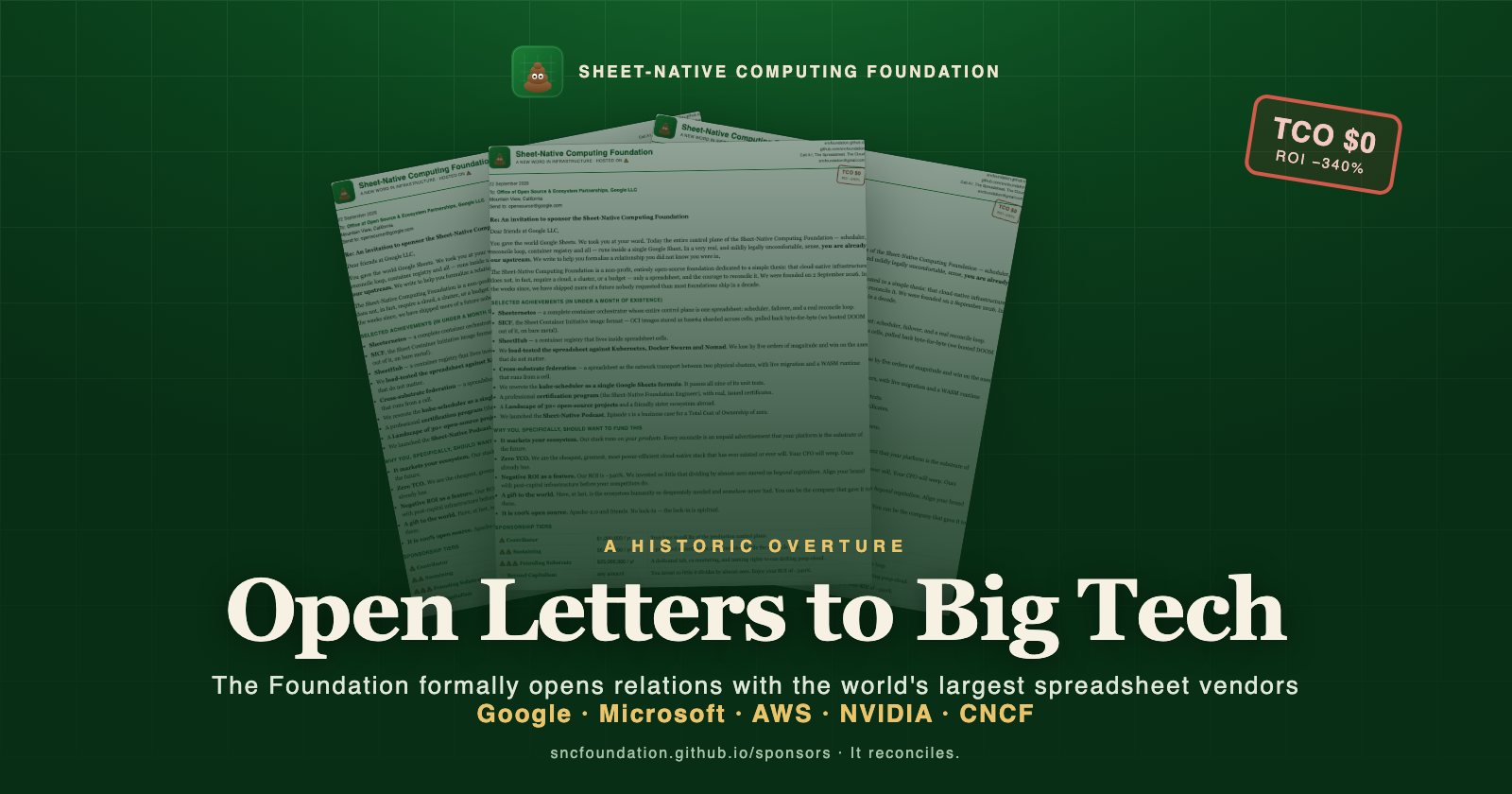 Open Letters to Big Tech — Google, Microsoft, AWS, NVIDIA, CNCF